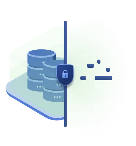 a stack of servers is connected by cables to two workstations. Each workstation is occupied by a syselfie