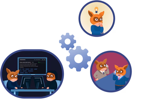 Syselfies Discussing a New Idea